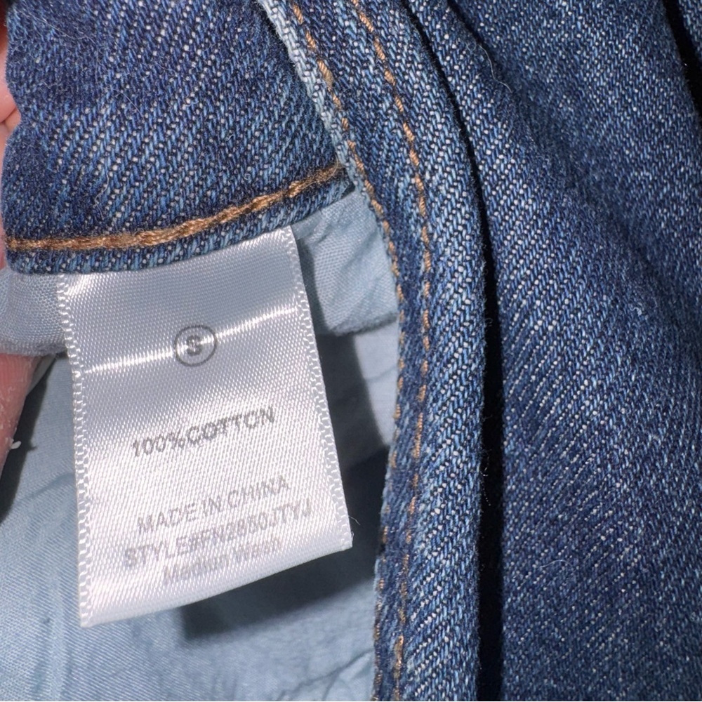 Fashion Nova medium blue wash Trench Coat floor length S NWT - Picture 5 of 15